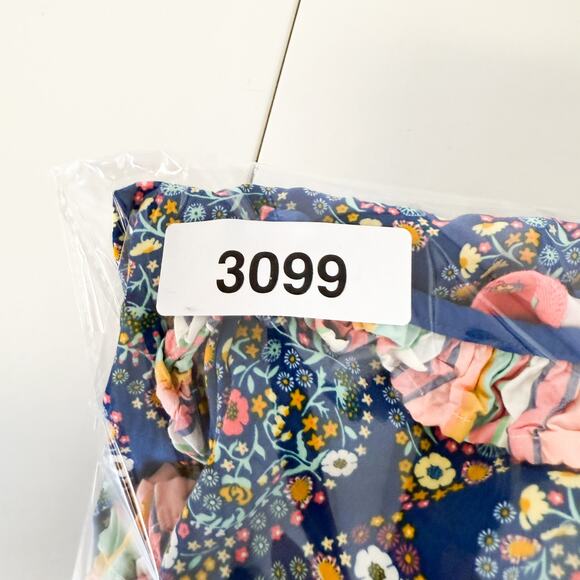 Matilda Jane Girls Wish You Were Here Maxi Long Dress Blue Floral Ruffled - 8 - Picture 9 of 9